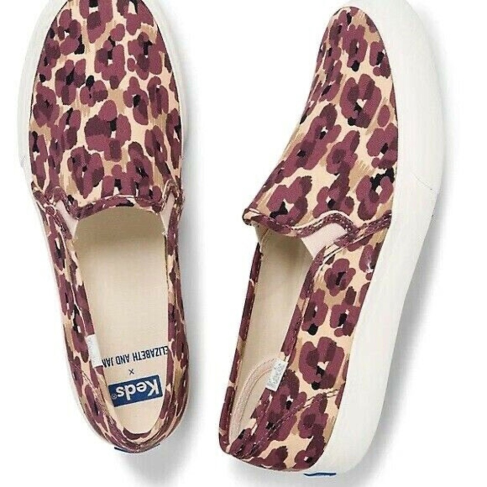 Women's Keds Elizabeth & James Double Decker Slip On CanvasShoes Size 6.5, 8 NEW